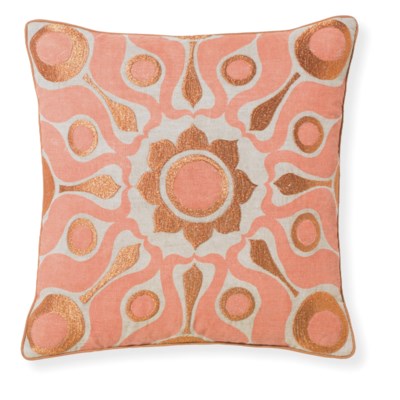 Florence Broadhurst Solar Papaya Cushion 18x18